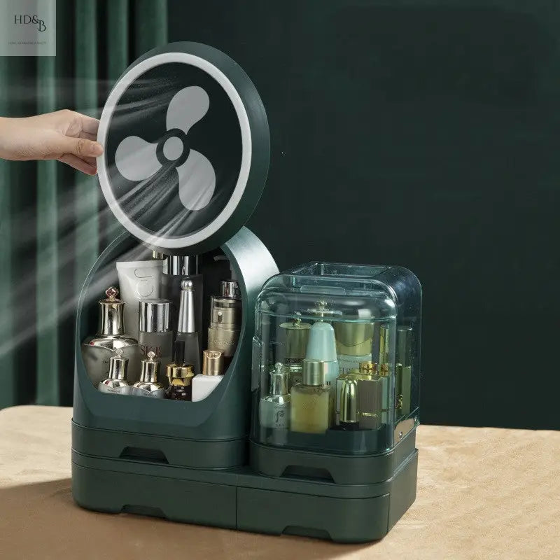 Desktop Makeup Organizer Dustproof With Mirror Home Decorating & Beauty Makeup Organizer Makeup Organizer Home Decorating & Beauty