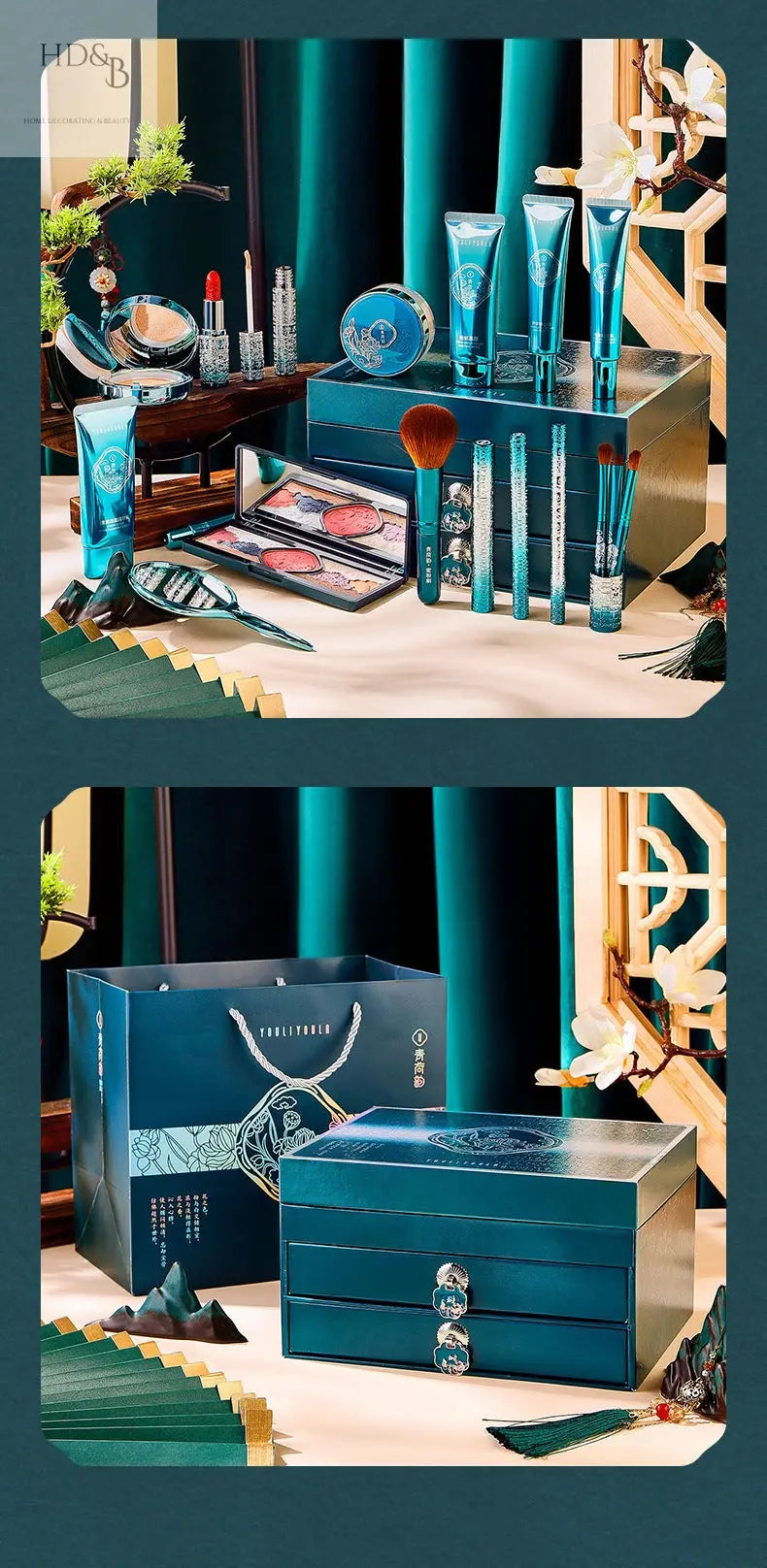 Green Lotus Beauty Makeup And Skin Care 18 Pieces Suit Home Decorating & Beauty Skin care Skin care Home Decorating & Beauty