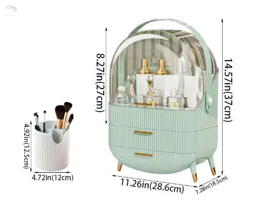 Light Luxury Cosmetic Skin Care Product Storage Box Home Decorating & Beauty Eye shadow Eye shadow 62.37 Home Decorating & Beauty Light-Green-B
