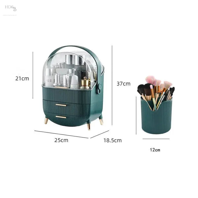Light Luxury Cosmetic Skin Care Product Storage Box Home Decorating & Beauty Eye shadow Eye shadow 62.37 Home Decorating & Beauty Green-B
