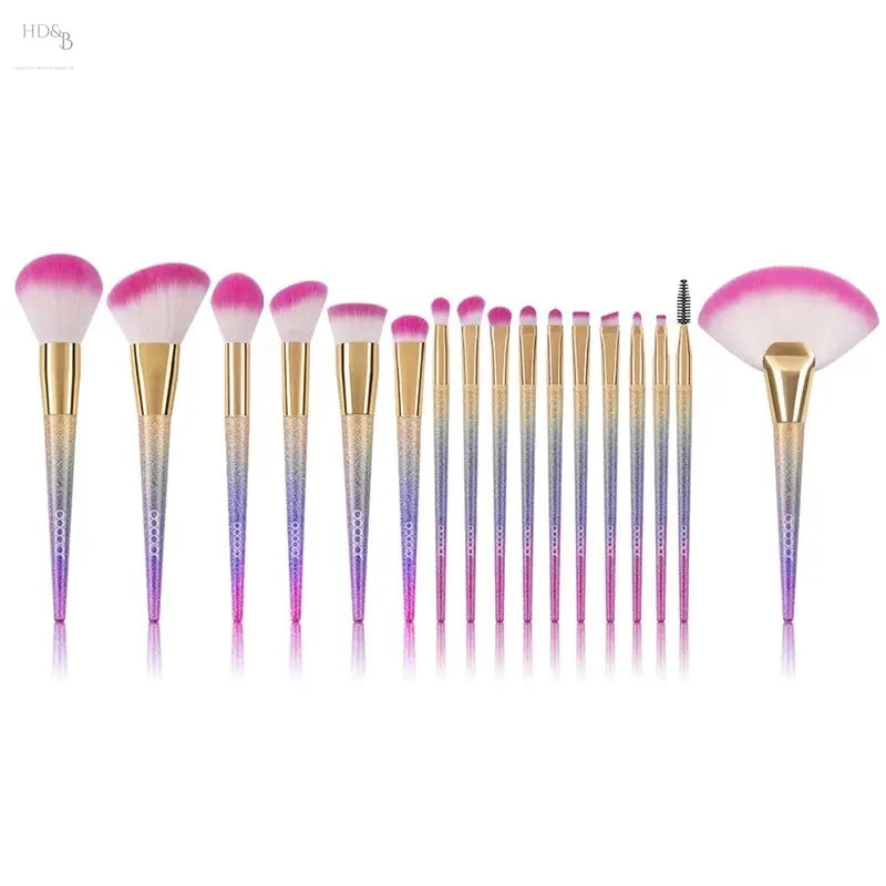 Makeup brush set Boobeen Beauty Sets Beauty Sets 40.29 Home Decorating & Beauty Color-brush-A-17pcs-set