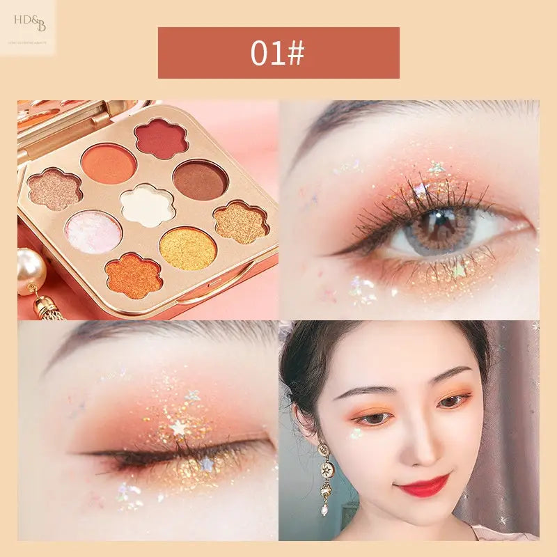 Nine Colors Matte Pearlescent Waterproof Long Lasting Star Bright Diamond Eyeshadow Palette Home Decorating & Beauty Makeup sets Makeup sets 56.00 Home Decorating & Beauty 01sweet-talk