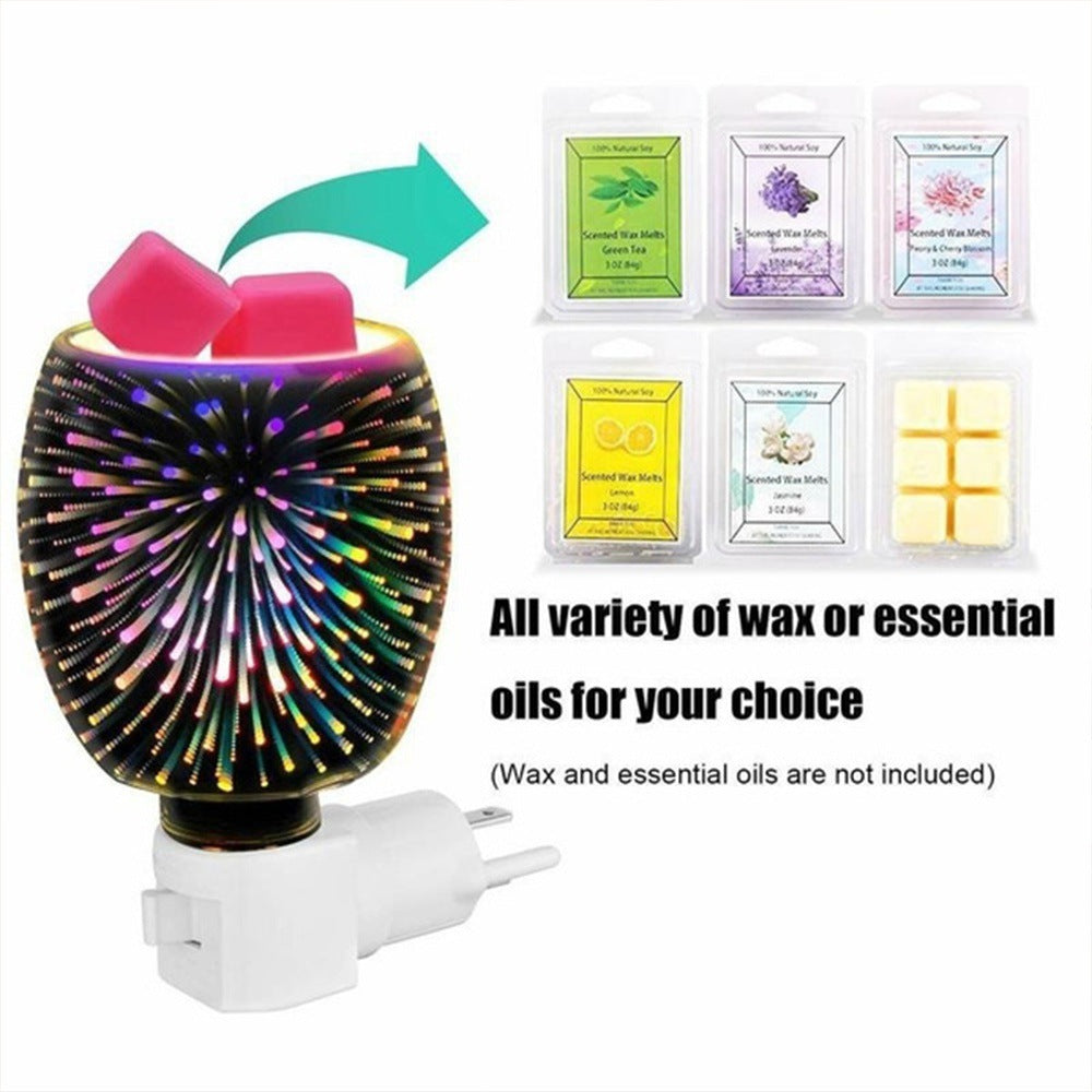 Home Fashion 3D Glass Wall Aromatherapy Diffuser