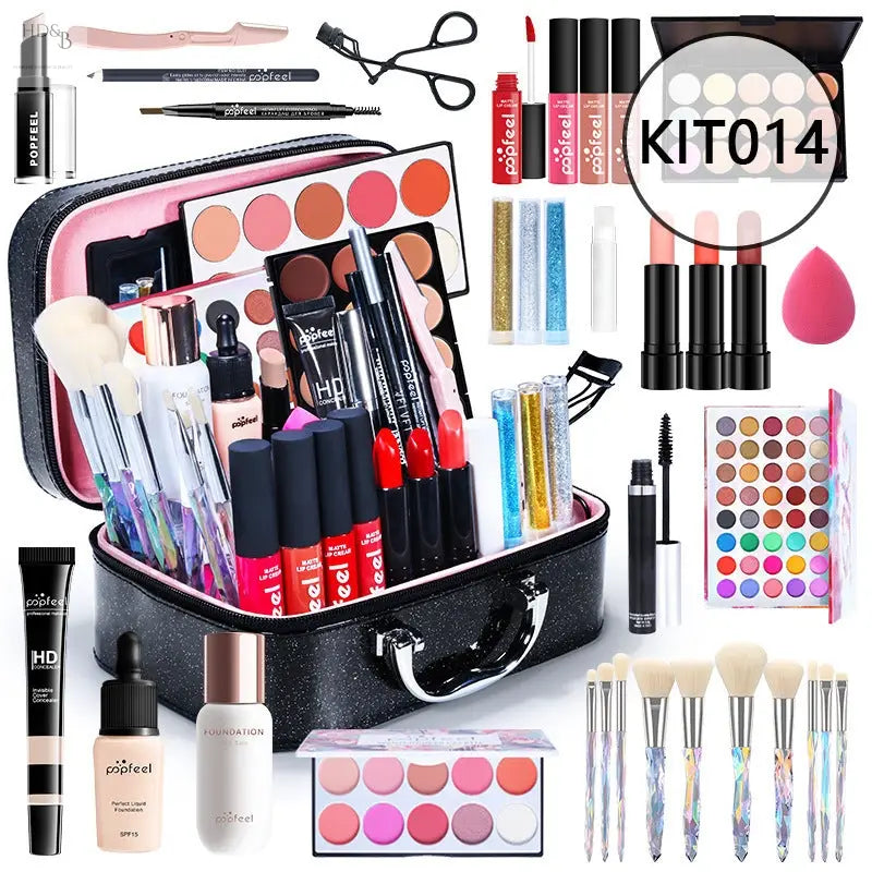 Beginner Cosmetics Makeup Set Complete Set Novice Student Light Makeup Gift Box Home Decorating & Beauty Makeup sets Makeup sets 63.49 Home Decorating & Beauty KIT014