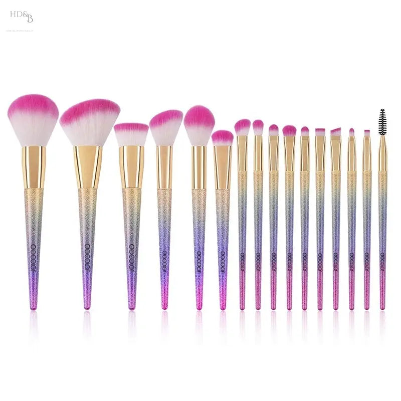 Makeup brush set Boobeen Beauty Sets Beauty Sets 40.29 Home Decorating & Beauty Color-brush-A-16pcs-set