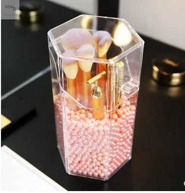 Transparent acrylic makeup brush storage bucket Home Decorating & Beauty Makeup Brushes Makeup Brushes 36.74 Home Decorating & Beauty Pink